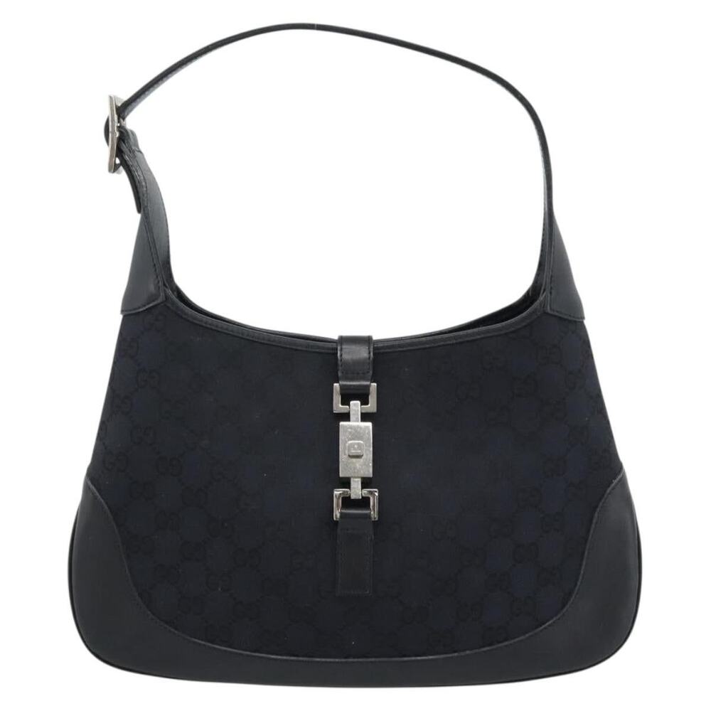 Gucci GG Canvas Jackie Shoulder Bag Black
